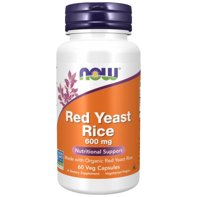 Red Yeast Rice 600 mg - 60 капсули  NOW Foods - Nutra Best Bulgaria