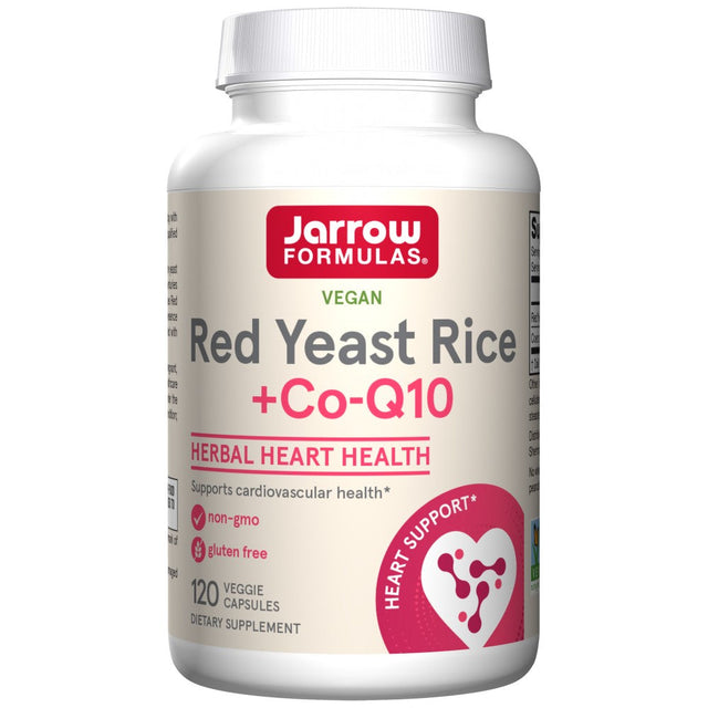 Red Yeast Rice + CoQ10 600 mg - 120 капсули  Jarrow Formulas - Nutra Best Bulgaria