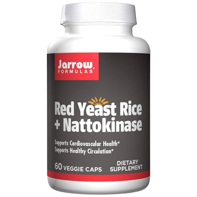 Red Yeast Rice + Nattokinase 60 капсули  Jarrow Formulas - Nutra Best Bulgaria