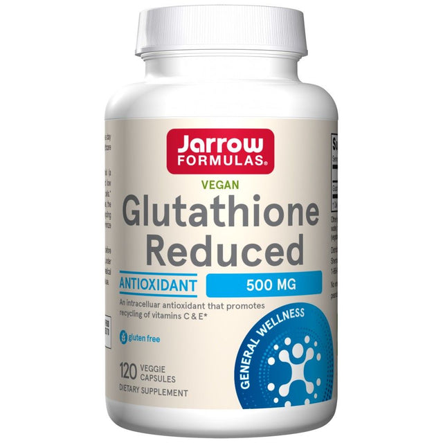 Reduced Glutathione 500 mg - 120 капсули  Jarrow Formulas - Nutra Best Bulgaria