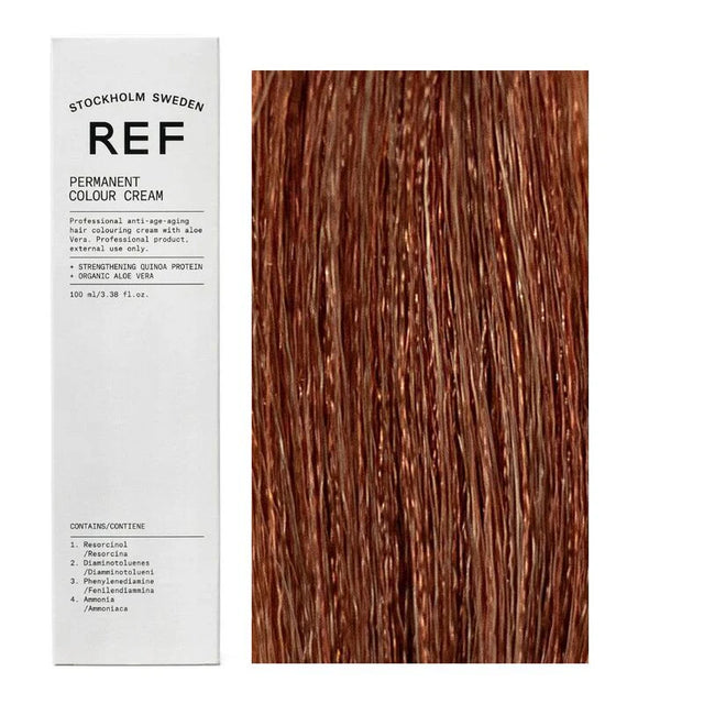 Ref Stockholm, Permanent Colour, Vegan, Permanent Hair Dye, 7.43 Golden Copper Blonde, 100 ml  Ref Stockholm - Nutra Best Bulgaria