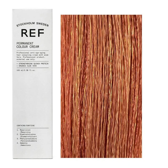 Ref Stockholm, Permanent Colour, Vegan, Permanent Hair Dye, 9.43 Golden Copper Very Light Blonde, 100 ml  Ref Stockholm - Nutra Best Bulgaria
