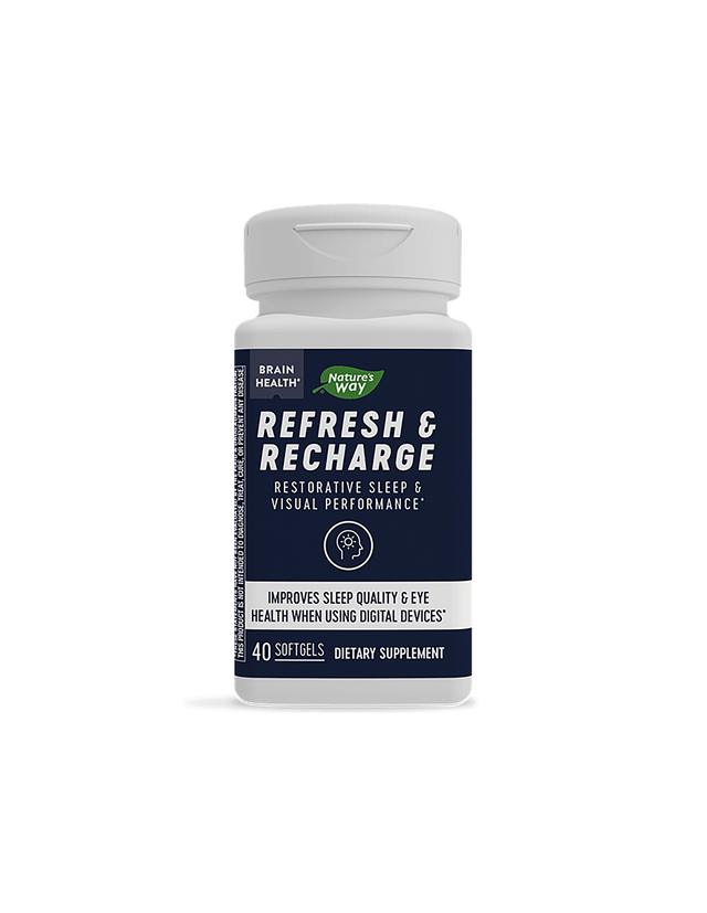 Refresh & Recharge / Срещу умора и безсъние, 40 софтгел капсули Nature’s Way  Nature’s Way - Nutra Best Bulgaria