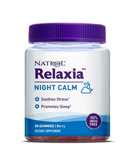 Relaxia Night Calm / 50 Gummies  NATROL - Nutra Best Bulgaria
