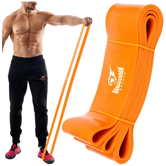 Ластична лента за упражнения Оранжев / Resistance Band Orange  ARMAGEDDON - Nutra Best Bulgaria
