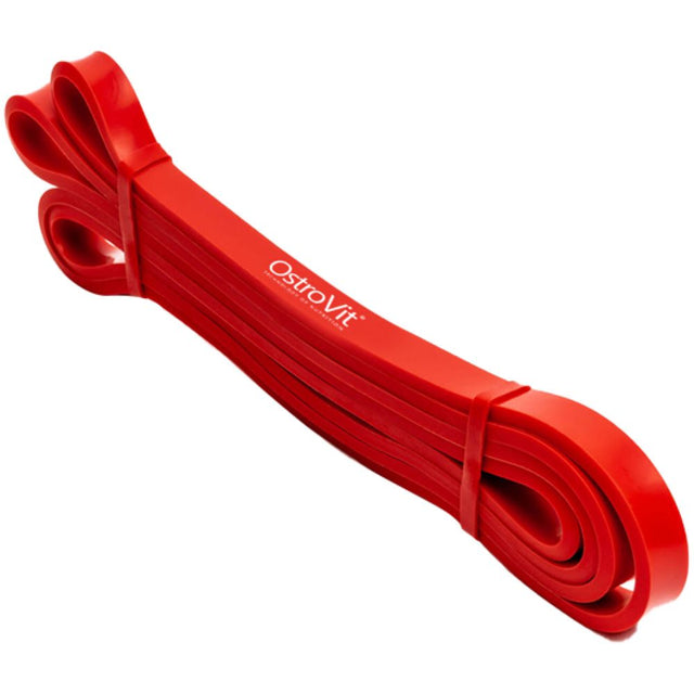 Тренировъчен ластик / лента за упражнения / Resistance Band Red / 7kg - 16kg  OstroVit - Nutra Best Bulgaria