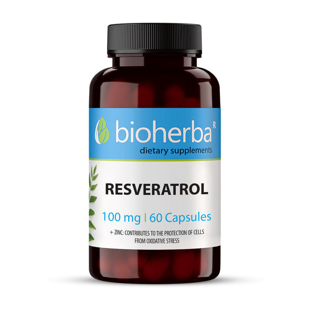 Resveratrol 100 mg - 60 капсули  Bioherba - Nutra Best Bulgaria