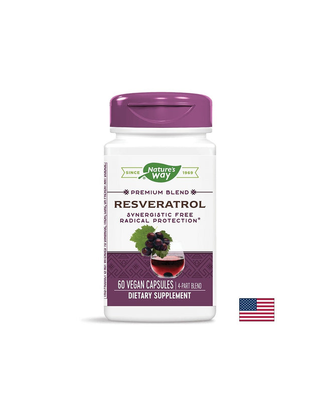Resveratrol 325 mg - 60 капсули  Nature’s Way - Nutra Best Bulgaria