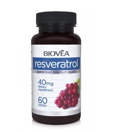 Resveratrol 40 mg / 60 Caps  Biovea - Nutra Best Bulgaria