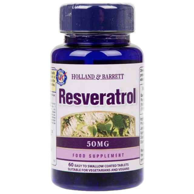 Resveratrol 50 mg 60 Таблетки  Holland & Barrett - Nutra Best Bulgaria