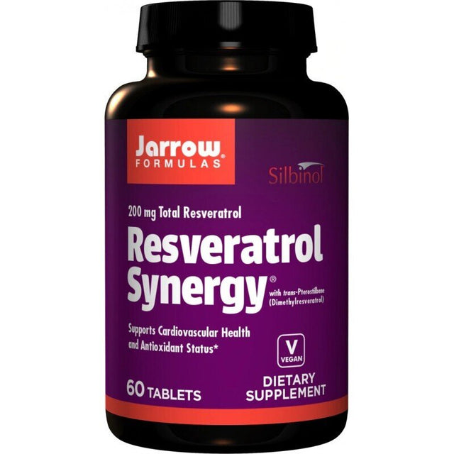 Resveratrol Synergy® 200mg - Ресвератрол 60 tabs  Jarrow Formulas - Nutra Best Bulgaria