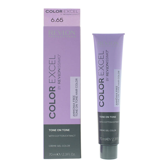 Revlon, Color Excel, Semi-Permanent Hair Dye, 6.65 Dark Red Mahogany Blonde, 70 ml  Revlon - Nutra Best Bulgaria