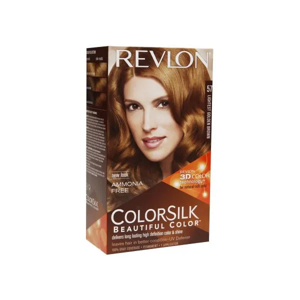 Revlon Colorsilk Ammonia Free 57 Lightest Golden Brown  REVLON - Nutra Best Bulgaria