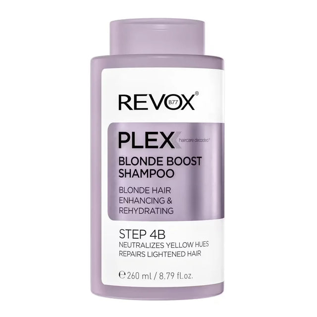 Revox B77, Plex Step 4B, Hair Shampoo, For Neutralisation Of Yellow Tones, 260 ml  Revox B77 - Nutra Best Bulgaria