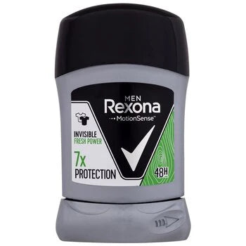 Rexona - Men Invisible Fresh & Power Antiperspirant - Solid antiperspirant for men - 50ml  Rexona - Nutra Best Bulgaria