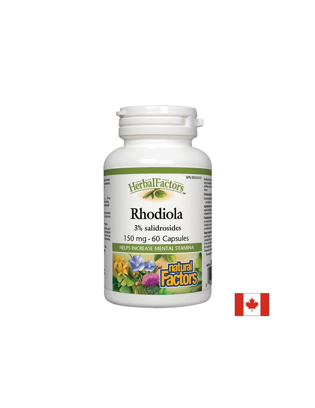 Rhodiola 150 mg - 60 капсули  Natural Factors - Nutra Best Bulgaria