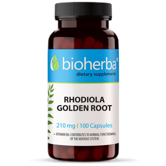 Rhodiola Golden Root 210 mg - 100 капсули  Bioherba - Nutra Best Bulgaria