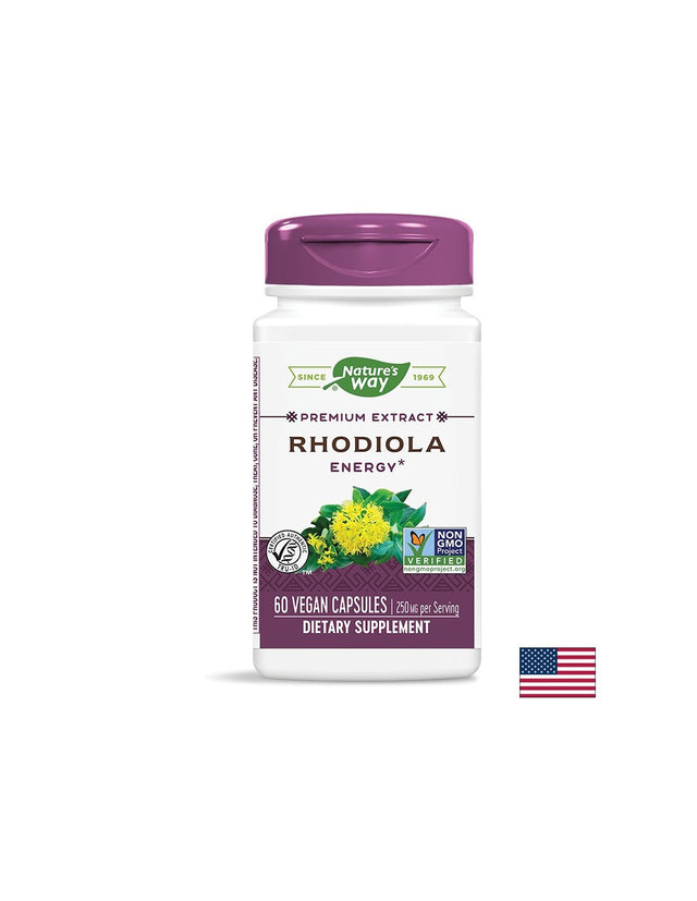 Rhodiola Rosea 250 mg - 60 капсули  Nature’s Way - Nutra Best Bulgaria