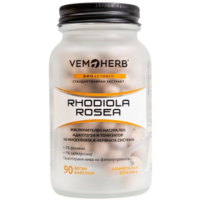 Rhodiola Rosea - 90 капсули  VemoHerb - Nutra Best Bulgaria