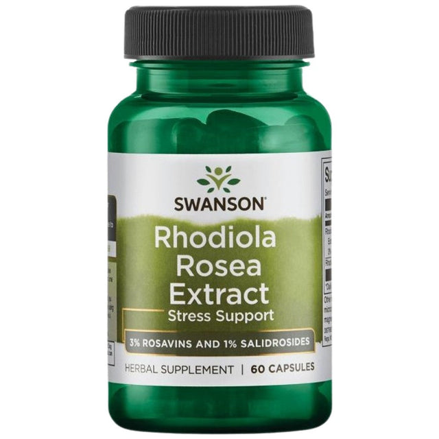 Rhodiola Rosea Extract | 3% Rosavins 60 капсули  Swanson - Nutra Best Bulgaria