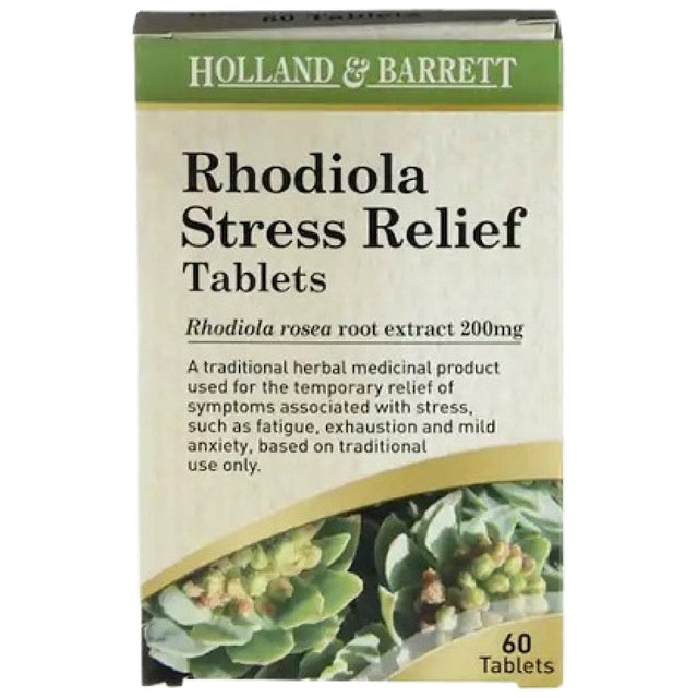 Rhodiola Stress Relief 200 mg - 60 Таблетки  Holland & Barrett - Nutra Best Bulgaria