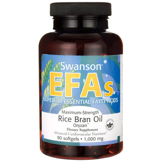 Rice Bran Oil 1000 mg / Gamma Oryzanol 90 Гел капсули  Swanson - Nutra Best Bulgaria