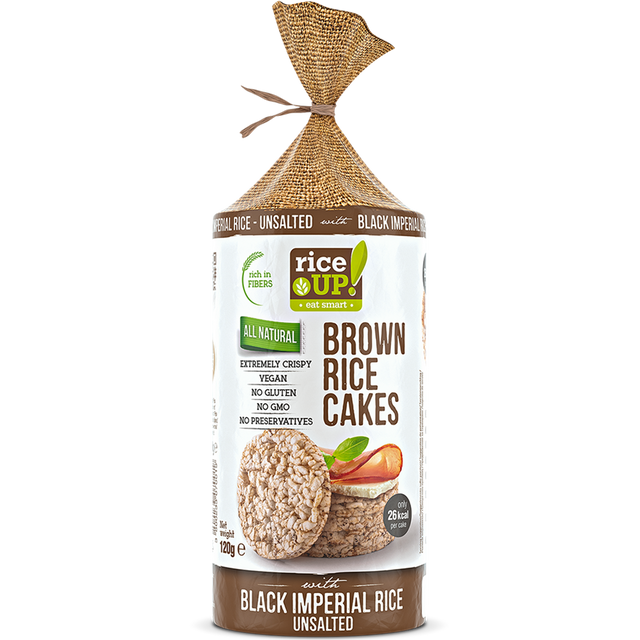 RiceUP! Brown Rice Cakes - 120g  RiceUP! - Nutra Best Bulgaria