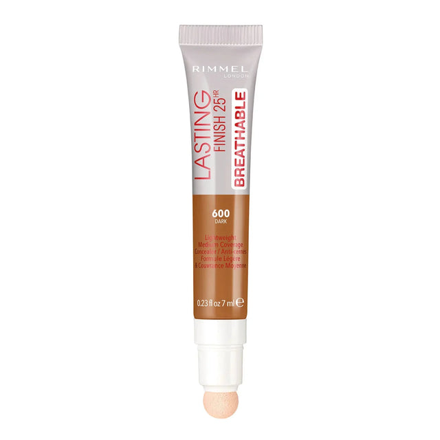 Rimmel London, Lasting Finish, Natural Medium Coverage, Cream Concealer, 600, Dark, 7 ml  Rimmel London - Nutra Best Bulgaria
