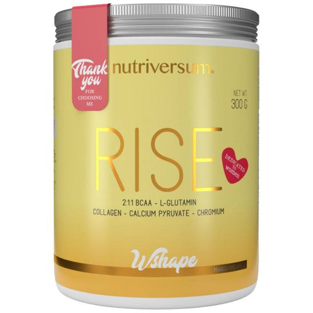 Rise | BCAA - Glutamine - Collagen | Dedicated to Women - 300 грама  Nutriversum - Nutra Best Bulgaria