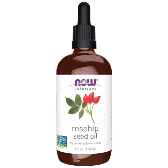 Rose Hip Seed Oil | 100% Pure - 118 мл  NOW Foods - Nutra Best Bulgaria