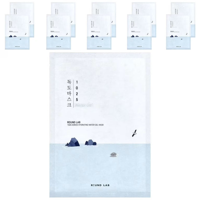 Round Lab - 1025 Dokdo Hydrating Water Gel Mask - 10 sheet pack  ROUND LAB - Nutra Best Bulgaria