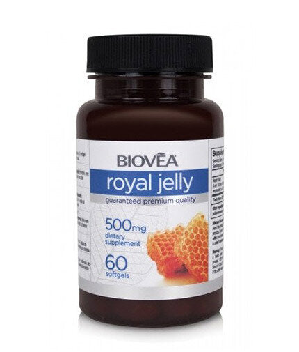 Royal Jelly 500 mg / 60 Softgels  Biovea - Nutra Best Bulgaria