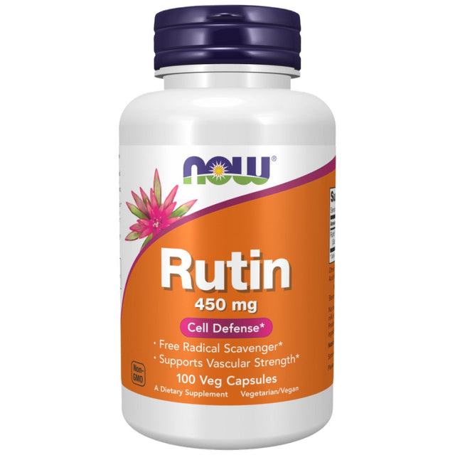 Rutin 450 mg - 100 капсули  NOW Foods - Nutra Best Bulgaria