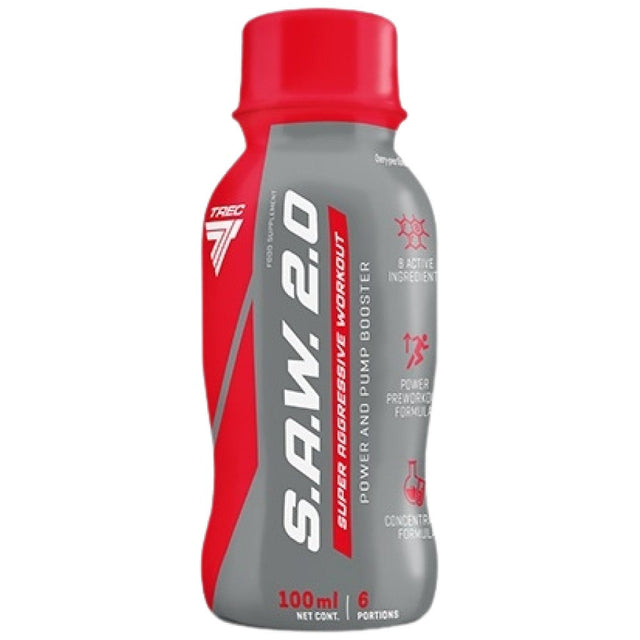 S.A.W. Shot | Super Aggressive Pre-Workout - 100 мл  Trec Nutrition - Nutra Best Bulgaria
