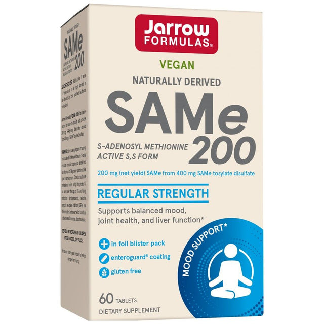 SAM-e 200 mg - 60 Таблетки  Jarrow Formulas - Nutra Best Bulgaria