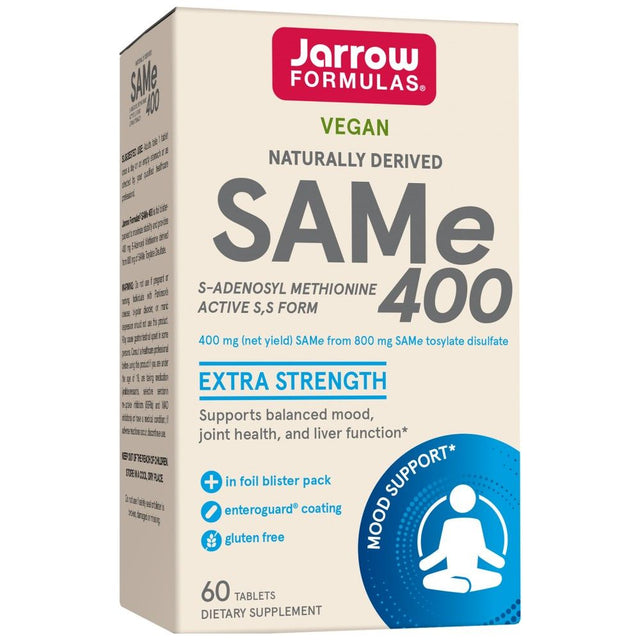 SAM-e 400 mg - 60 Таблетки  Jarrow Formulas - Nutra Best Bulgaria
