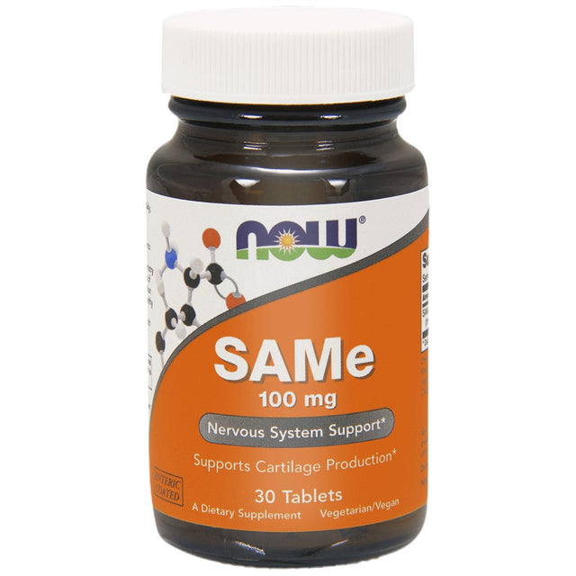 SAMe 100 mg [30 Таблетки]  NOW Foods - Nutra Best Bulgaria