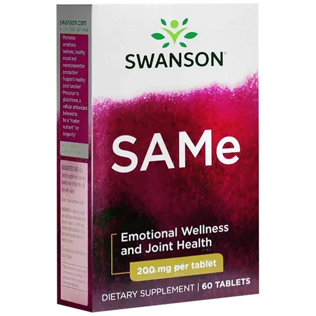 SAMe 200 mg - 60 Таблетки  Swanson - Nutra Best Bulgaria