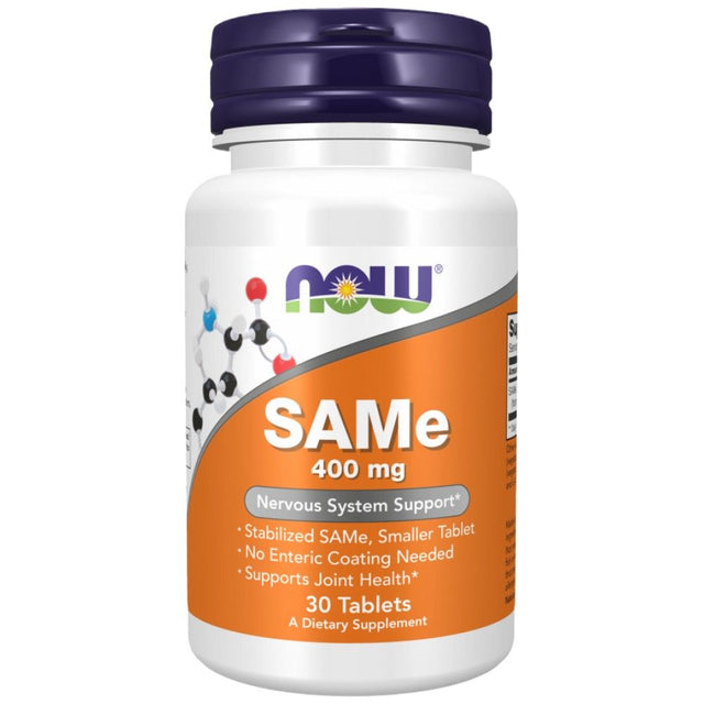 SAMe 400 mg - 30 Таблетки  NOW Foods - Nutra Best Bulgaria