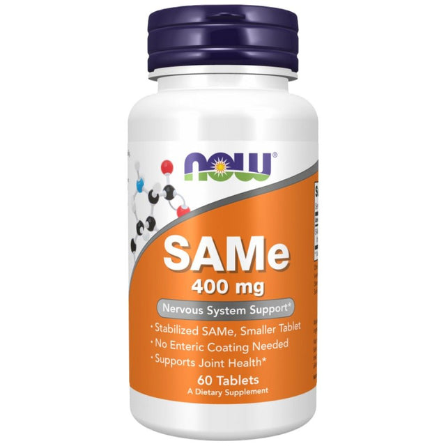 SAMe 400 mg - 60 Таблетки  NOW Foods - Nutra Best Bulgaria