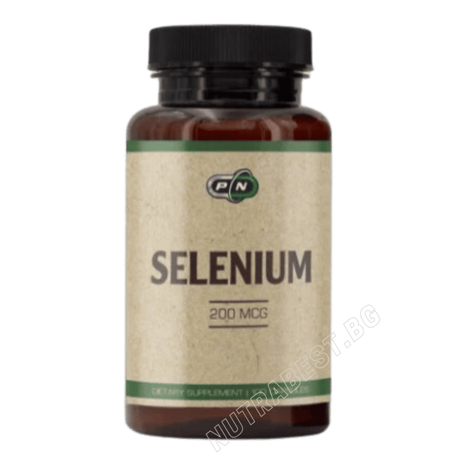 SELENIUM 200 mcg - 100 Vegetable Capsules  Pure Nutrition - Nutra Best Bulgaria