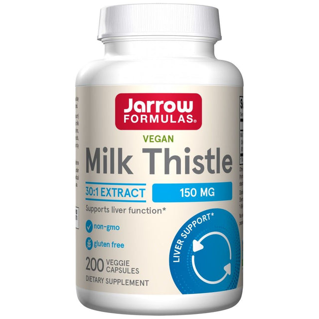 Milk Thistle 150 mg | Standardized 30:1 Extract - 200 капсули  Jarrow Formulas - Nutra Best Bulgaria