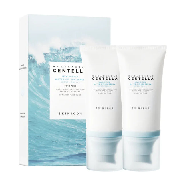 SKIN1004 - Twin Pack: Madagascar Centella Hyalu-Cica Water-Fit Sun Serum, 50ml - Nutra Best