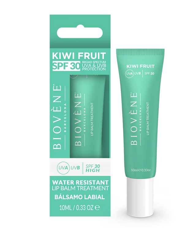 Слънцезащитен балсам за устни с киви SPF 30 - 10 мл  Biovène Barcelona - Nutra Best Bulgaria