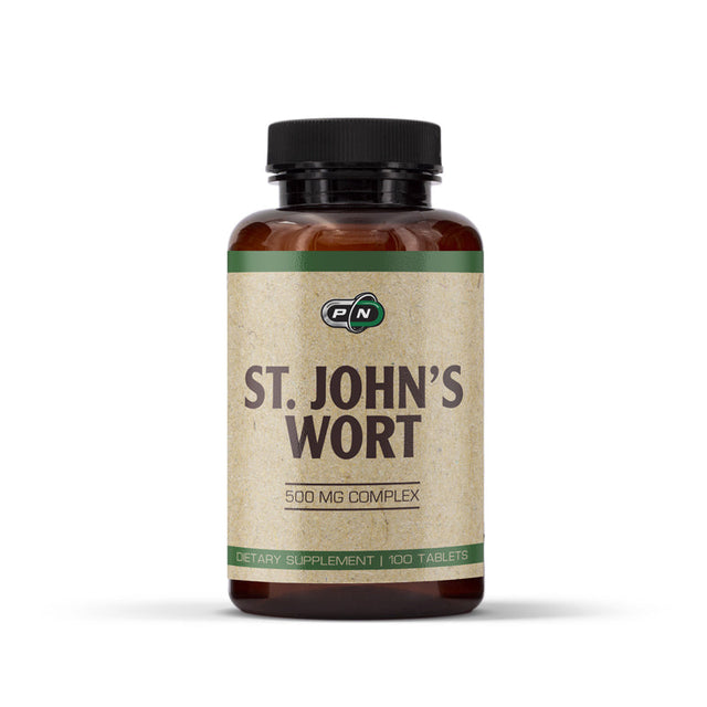 ST. JOHN'S WORTH 500 mg - 100 Tablets  Pure Nutrition - Nutra Best Bulgaria