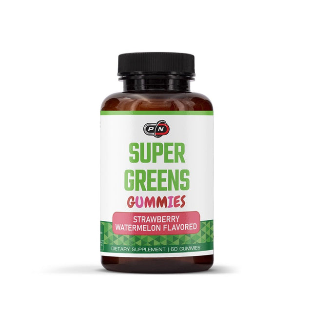 SUPER GREENS STRAWBERRY WATERMELON - 60 gummies - Nutra Best Bulgaria