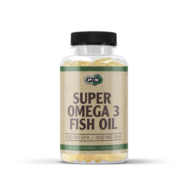 SUPER OMEGA 3 FISH OIL 1000 mg - 400 EPA / 300 DHA - 100 Дражета  Pure Nutrition - Nutra Best Bulgaria