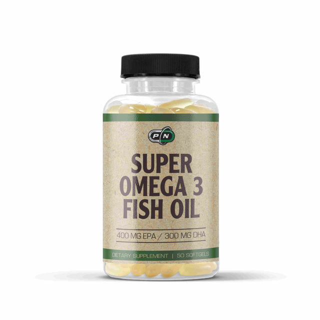 SUPER OMEGA 3 FISH OIL 1000 mg - 400 EPA / 300 DHA - 50 Softgels  Pure Nutrition - Nutra Best Bulgaria