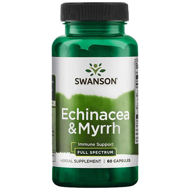 Full Spectrum Echinacea and Myrrh Gum 60 капсули  Swanson - Nutra Best Bulgaria