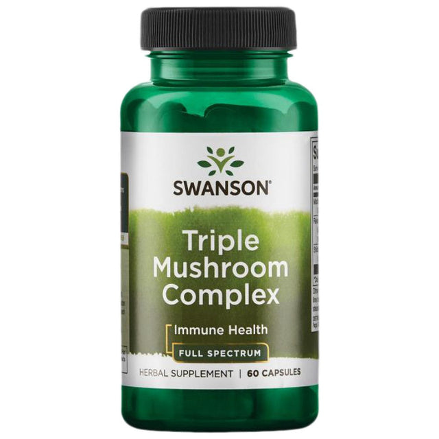 Triple Mushroom Complex 600 mg - 60 капсули  Swanson - Nutra Best Bulgaria